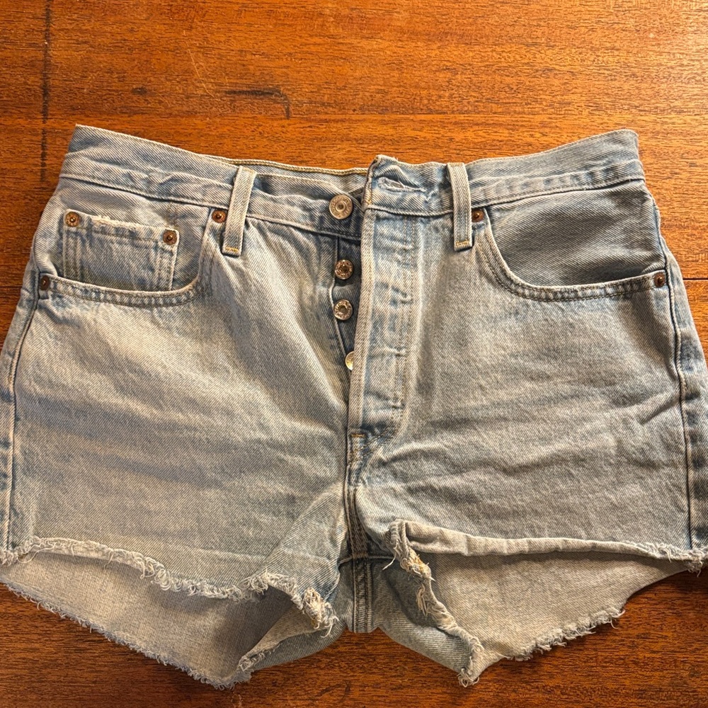 Levi's Light Blue Jean Shorts for Women